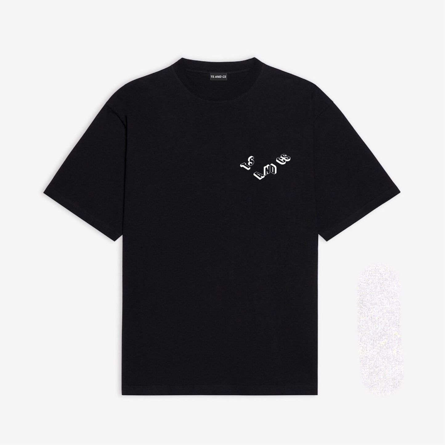 Black 3-D Characters T