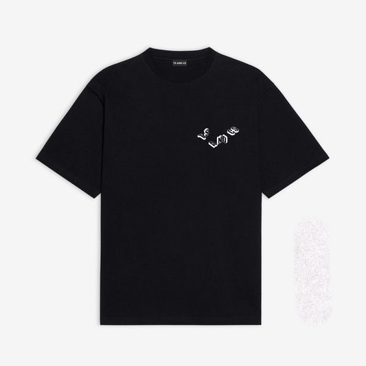 Black 3-D Characters T